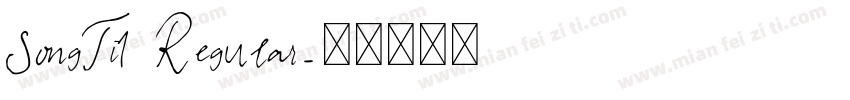 SongTi1 Regular字体转换